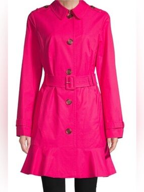 Kate Spade Fuchsia Belted
Trench Coat